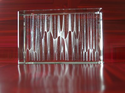 Feigenbaum laser sculpture