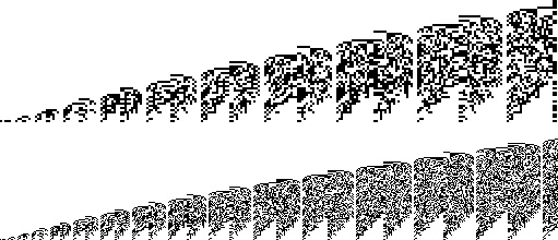 Binary plot for the Seidel-Entringer-Arnold triangle